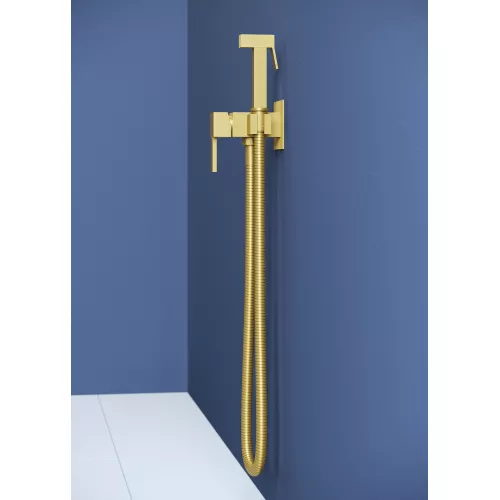 Гигиенический душ со смесителем RGW SP-212Gb, Выбрать цвет: Золото, изображение 5