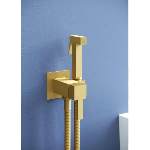 Гигиенический душ со смесителем RGW SP-212Gb, Выбрать цвет: Золото, изображение 4