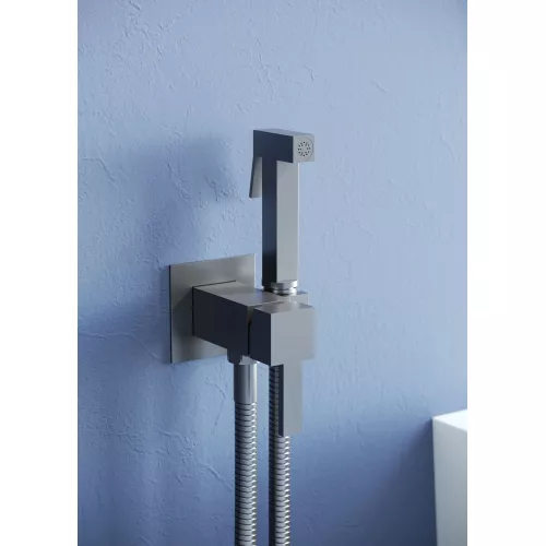 Гигиенический душ со смесителем RGW SP-212Gr, Выбрать цвет: Никель, изображение 4