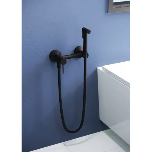 Гигиенический душ со смесителем RGW SP-215B, Выбрать цвет: Черный, изображение 3