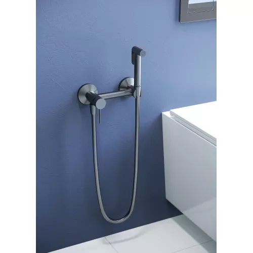 Гигиенический душ со смесителем RGW SP-215Gr, Выбрать цвет: Никель, изображение 3