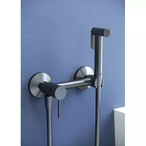 Гигиенический душ со смесителем RGW SP-215Gr, Выбрать цвет: Никель, изображение 4