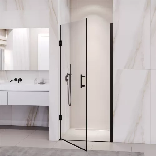 Душевая дверь RGW PA-06B, Цвет стекла: прозрачное, Цвет профиля: Черный, Выбрать размер: 70, изображение 3