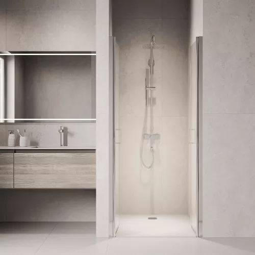 Душевая дверь RGW PA-104, Цвет стекла: прозрачное, Цвет профиля: Хром, Выбрать размер: 80, изображение 3