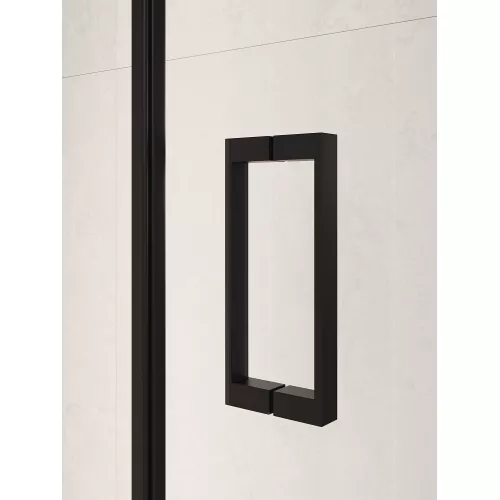 Душевая дверь RGW PA-104B, Цвет стекла: прозрачное, Цвет профиля: Черный, Выбрать размер: 70, изображение 4