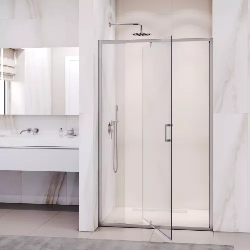 Душевая дверь RGW PA-008, Цвет стекла: прозрачное, Цвет профиля: Хром, Выбрать размер: 80, изображение 3