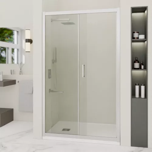 Душевая дверь RGW PA-016, Цвет стекла: прозрачное, Цвет профиля: Хром, Выбрать размер: 120, изображение 3