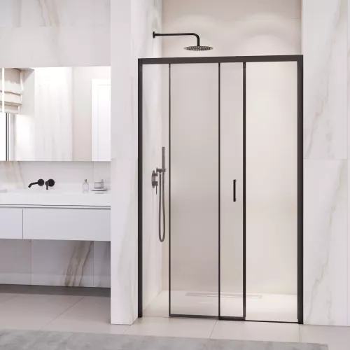Душевая дверь RGW PA-017B, Цвет стекла: прозрачное, Цвет профиля: Черный, Выбрать размер: 160, изображение 3