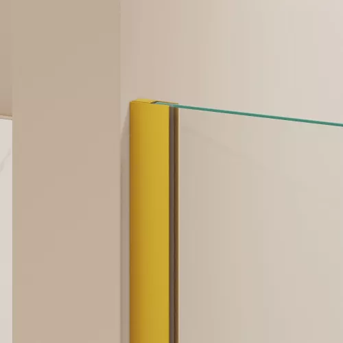 Душевая перегородка RGW WA-050Gb (WA-002Gb + Z-070Gb), Цвет стекла: прозрачное, Цвет профиля: Золото, Выбрать размер: 80, изображение 8