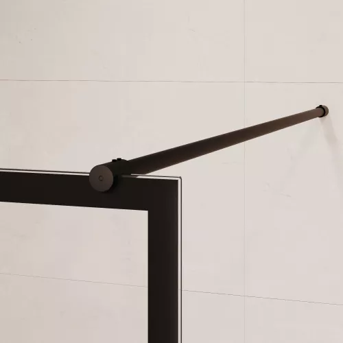 Душевая перегородка RGW WA-012B, Цвет стекла: прозрачное, Цвет профиля: Черный, Выбрать размер: 80, изображение 8