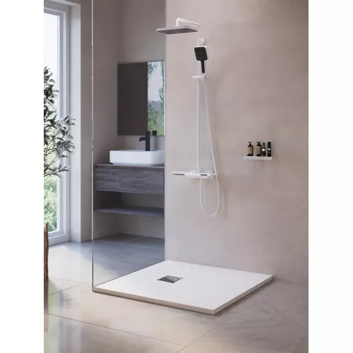 Душевой поддон квадратный RGW ST-W Белый, Выбрать цвет: Белый, Выбрать размер: 800x800, изображение 2