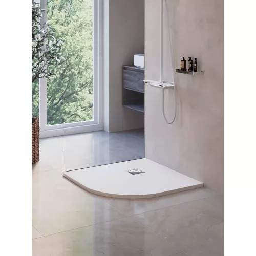 Душевой поддон полукруглый RGW ST/R-W Белый, Выбрать цвет: Белый, Выбрать размер: 900х900, изображение 8