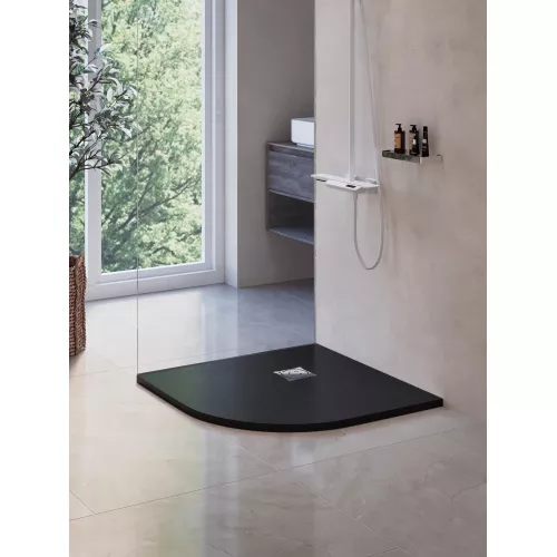 Душевой поддон полукруглый RGW ST/R-G Графит, Выбрать цвет: Графит, Выбрать размер: 1000х1000, изображение 7