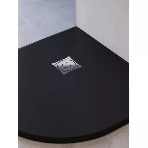 Душевой поддон полукруглый RGW ST/R-G Графит, Выбрать цвет: Графит, Выбрать размер: 1000х1000, изображение 8