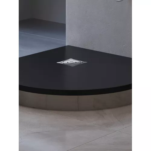 Душевой поддон полукруглый RGW ST/R-G Графит, Выбрать цвет: Графит, Выбрать размер: 1000х1000, изображение 11