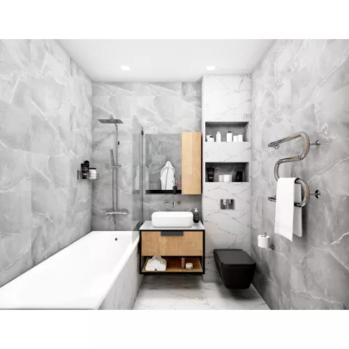 Керамогранит Corona_GT Белый  30x60, изображение 7