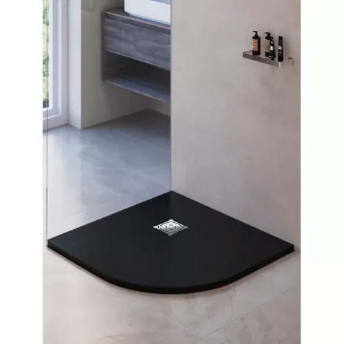 Душевой поддон полукруглый RGW ST/R-G Графит, Выбрать цвет: Графит, Выбрать размер: 1000х1000, изображение 12