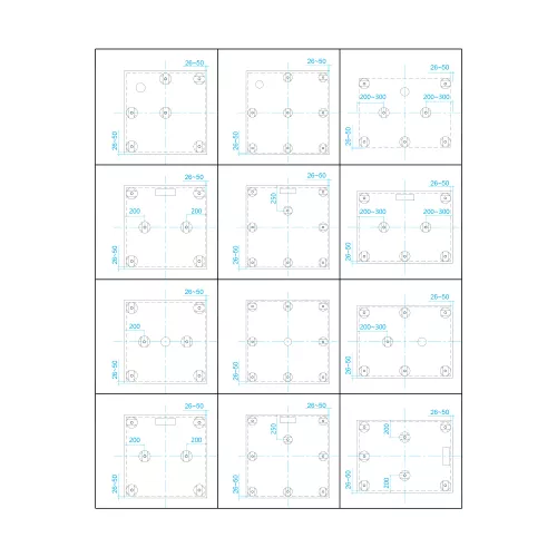 Душевой поддон квадратный RGW ST-G Графит, Выбрать цвет: Графит, Выбрать размер: 1000x1000, изображение 21