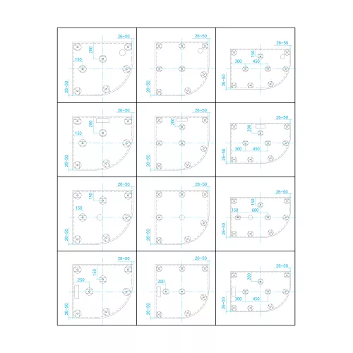 Душевой поддон асимметричный RGW ST/AL-G Графит, Выбрать цвет: Графит, Выбрать размер: 900х1200, Ориентация: Левая, изображение 5