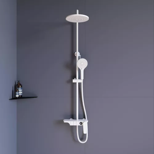 Душевая стойка RGW SP-33W, Выбрать цвет: белый , изображение 2