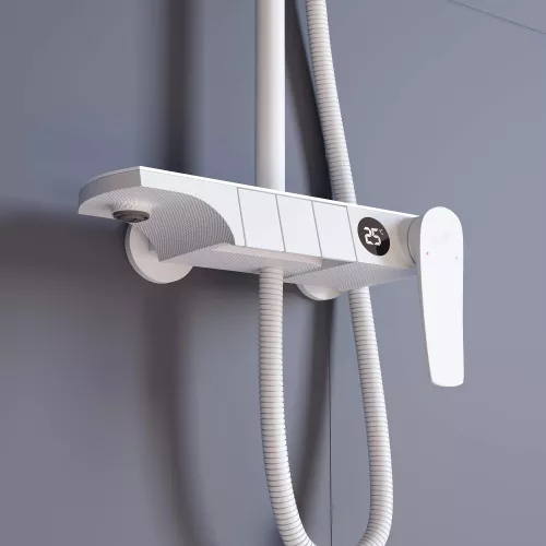 Душевая стойка RGW SP-33W, Выбрать цвет: белый , изображение 4