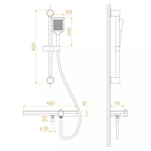 Смеситель душевой RGW SP-41Gr, изображение 11