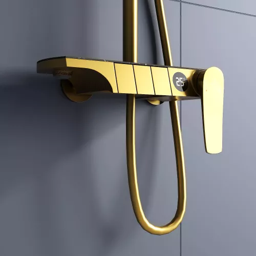 Душевая стойка RGW SP-33G, Выбрать цвет: Золото, изображение 11