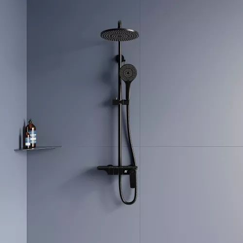 Душевая стойка RGW SP-33B, Выбрать цвет: Черный, изображение 3