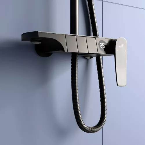 Душевая стойка RGW SP-33B, Выбрать цвет: Черный, изображение 13