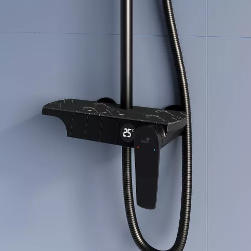 Душевая стойка RGW SP-33B, Выбрать цвет: Черный, изображение 11