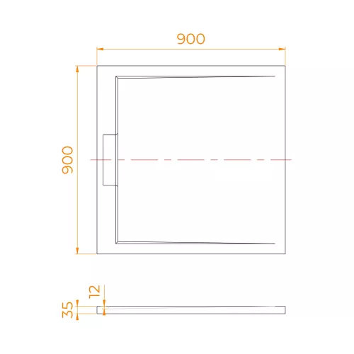 Душевой поддон квадратный RGW STL-W Белый  90х90, Выбрать цвет: Белый, изображение 3