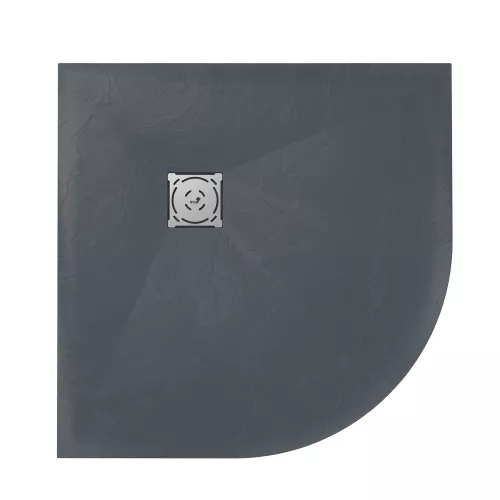 Душевой поддон полукруглый RGW ST/R-G Графит, Выбрать цвет: Графит, Выбрать размер: 1000х1000, изображение 16