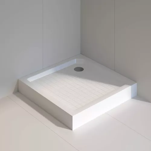 Душевой поддон квадратный RGW SMC-W Белый, Выбрать размер: 80х80, изображение 3