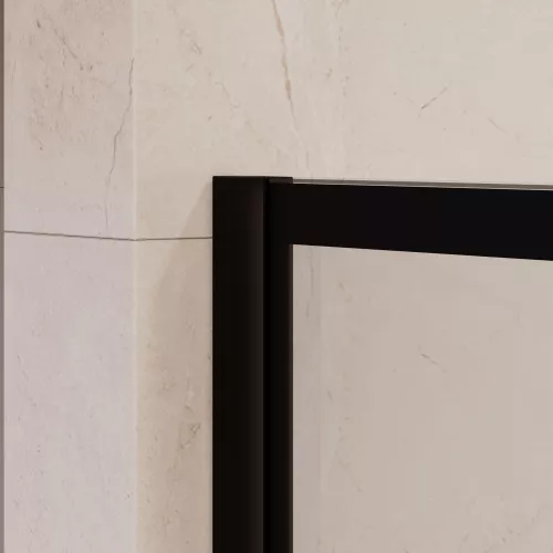 Перегородка для душа RGW WA-111B, Цвет стекла: прозрачное, Цвет профиля: Черный, Выбрать размер: 80, изображение 6