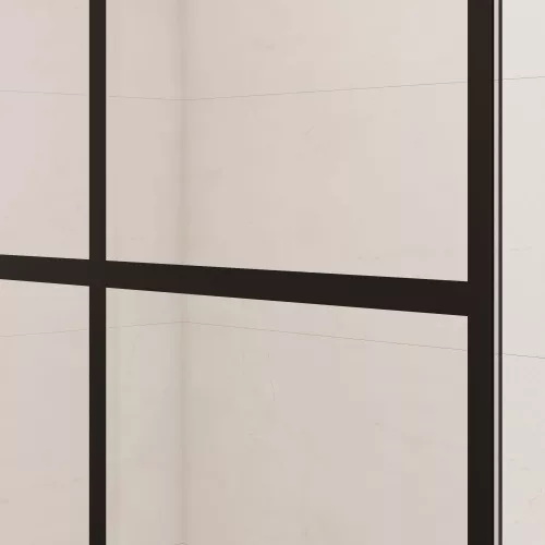 Перегородка для душа RGW WA-111B, Цвет стекла: прозрачное, Цвет профиля: Черный, Выбрать размер: 80, изображение 4