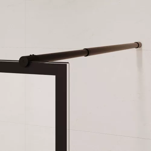 Перегородка для душа RGW WA-111B, Цвет стекла: прозрачное, Цвет профиля: Черный, Выбрать размер: 80, изображение 5