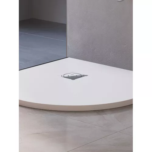 Душевой поддон полукруглый RGW ST/R-W Белый, Выбрать цвет: Белый, Выбрать размер: 900х900, изображение 12