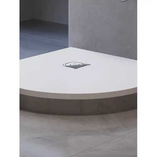 Душевой поддон полукруглый RGW ST/R-W Белый, Выбрать цвет: Белый, Выбрать размер: 900х900, изображение 14