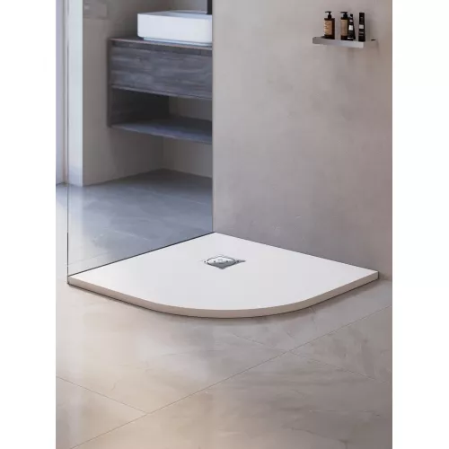 Душевой поддон полукруглый RGW ST/R-W Белый, Выбрать цвет: Белый, Выбрать размер: 900х900, изображение 16