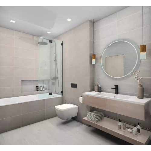 Керамогранит Storm_GT Светло-серый 30x60, Выбрать цвет: Светло-серый, изображение 7