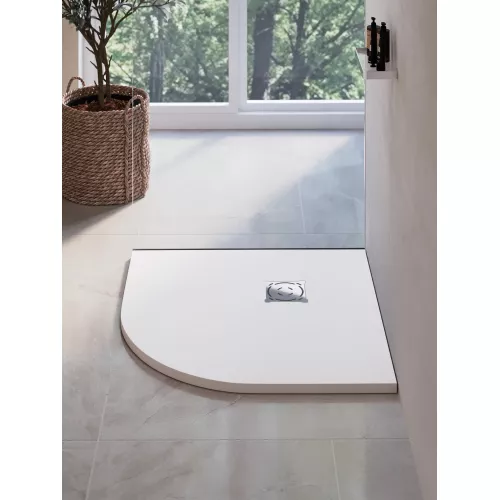 Душевой поддон полукруглый RGW ST/R-W Белый, Выбрать цвет: Белый, Выбрать размер: 900х900, изображение 15