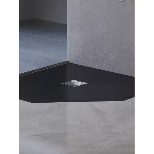 Душевой поддон трапеция RGW ST/T-G Графит, Выбрать цвет: Графит, Выбрать размер: 900x900, изображение 9