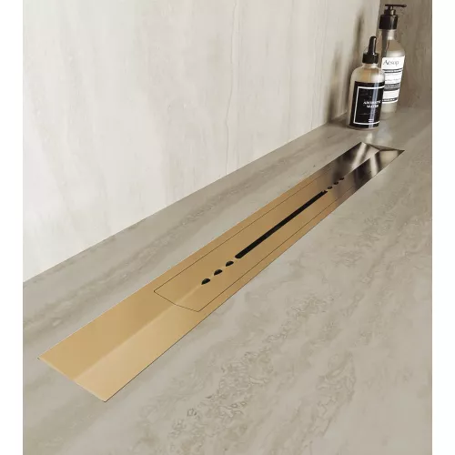 Душевой трап RGW SDR-53Gb золото, Выбрать цвет: Золото, Выбрать размер: 80, изображение 3