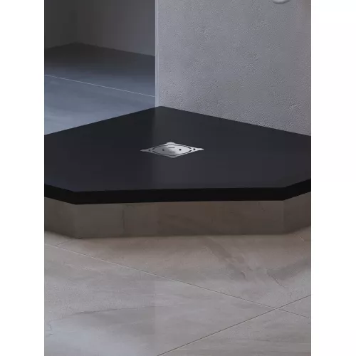 Душевой поддон трапеция RGW ST/T-G Графит, Выбрать цвет: Графит, Выбрать размер: 900x900, изображение 10