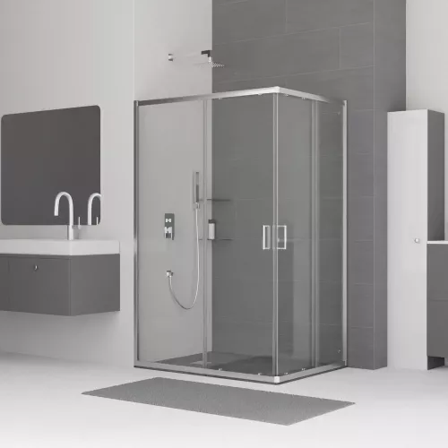 Душевой уголок RGW CL-44, Цвет стекла: прозрачное, Цвет профиля: Хром, Выбрать размер: 800x1000, изображение 6