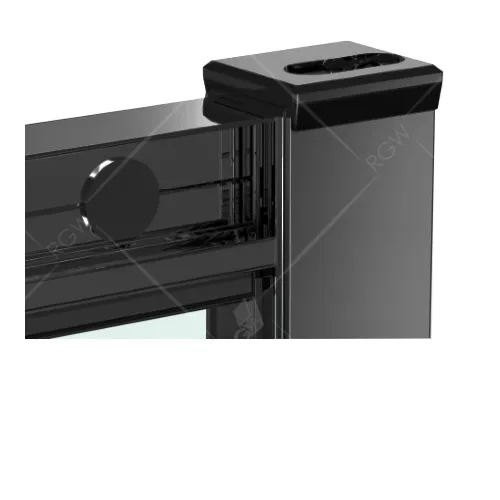 Душевой уголок RGW CL-54B, Цвет стекла: прозрачное, Цвет профиля (вариация): Черный, Выбрать размер: 900x900, изображение 4