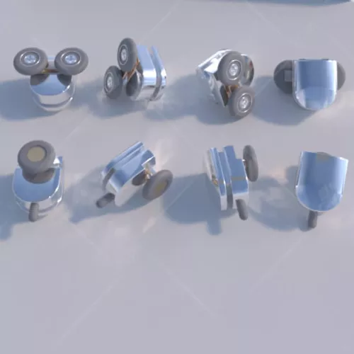 Душевой уголок RGW CL-53 прозрачное/хром, Цвет стекла: прозрачное, Цвет профиля: Хром, Выбрать размер: 900x900, изображение 6