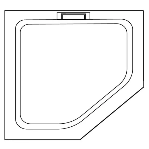 Душевой поддон трапеция RGW STA-61W Белый, Выбрать цвет: Белый, Выбрать размер: 900x900, изображение 8