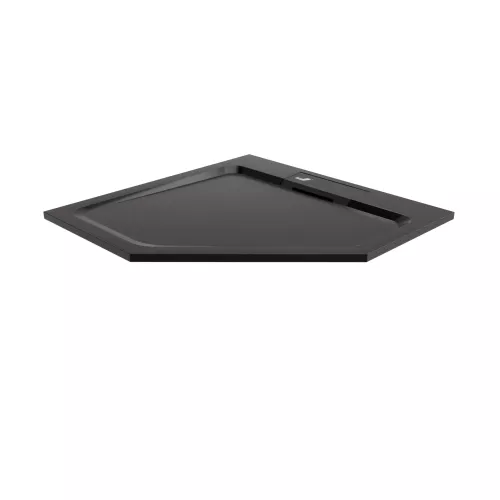 Душевой поддон трапеция RGW STA-61B Черный, Выбрать цвет: Чёрный, Выбрать размер: 900x900, изображение 5