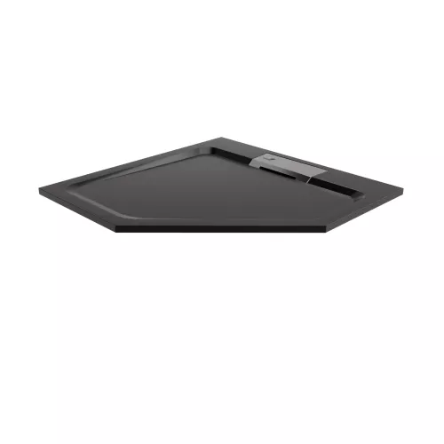 Душевой поддон трапеция RGW STA-61B Черный, Выбрать цвет: Чёрный, Выбрать размер: 900x900, изображение 6